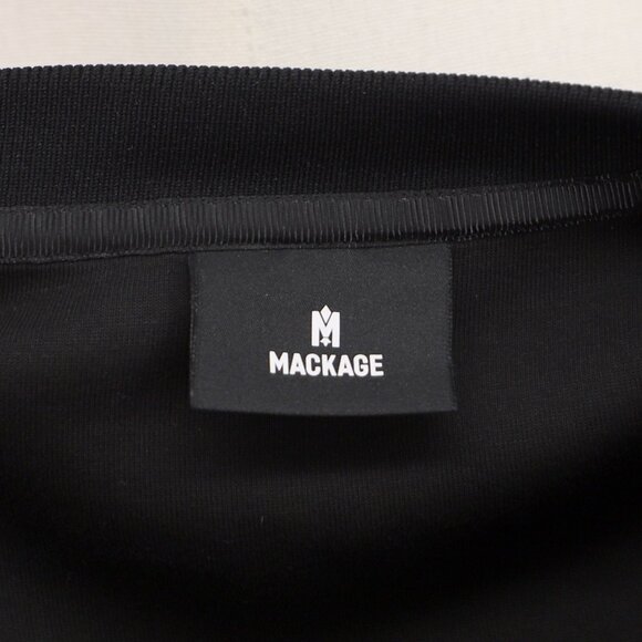 MACKAGE Max-VT Double Face Jersey Crewneck Sweatshirt Black Size 2XL - Picture 8 of 10